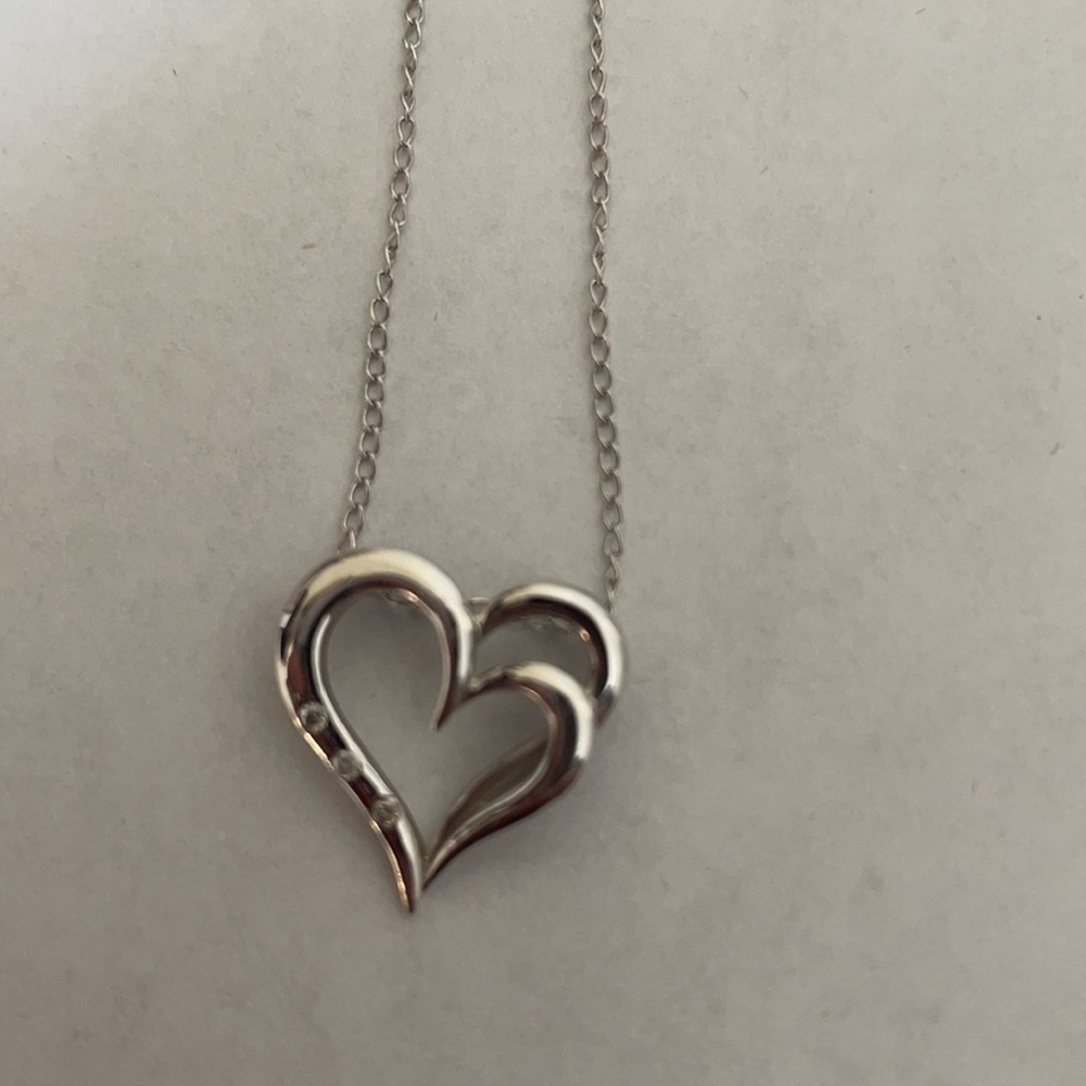 DIAMOND HEART NECKLACE - Picture 2 of 2